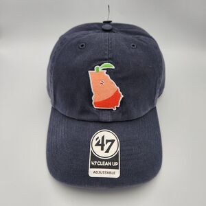 Gwinnett Stripers '47 Clean Up Navy Georgia Peaches Hat Cap Braves MLB NEW NWT